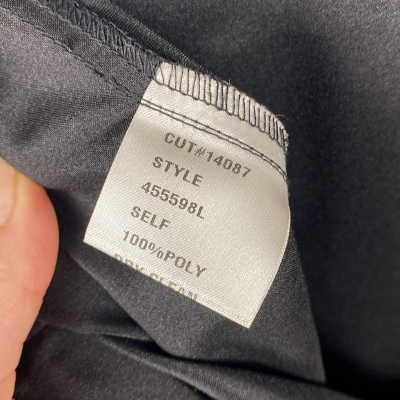 Tadashi Shoji Classic Black Silky Long Maxi Floor Formal Skirt Sz M - Picture 11 of 12